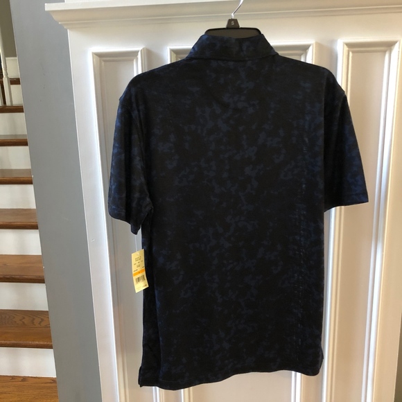 Haggar Patio Polo Blue Black Stretch S/S NWT - Picture 4 of 4